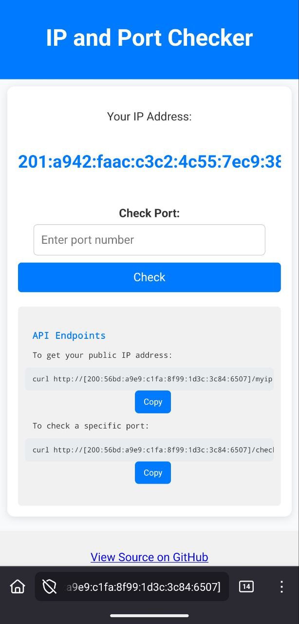 Страница с отображением собственного Yggdrasil-адреса устройства